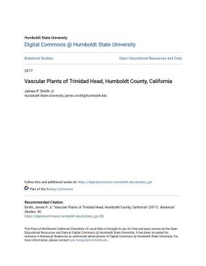 Vascular Plants of Trinidad Head, Humboldt County, California