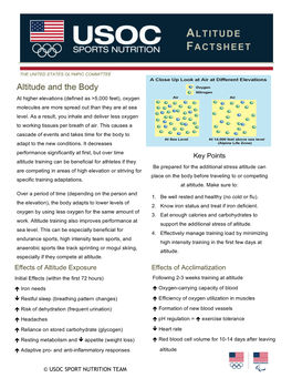 Altitude Factsheet