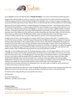 A Welcome Letter from Our Board