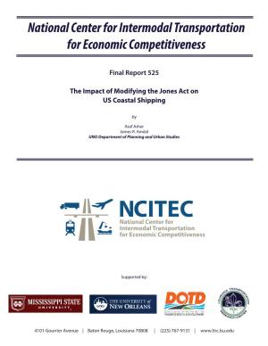 NCITEC National Center for Intermodal Transportation for Economic Competitiveness