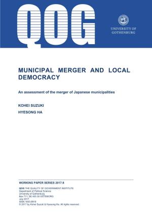 Municipal Merger and Local Democracy