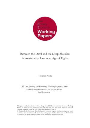 Administrative Law in an Age of Rights