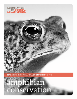Amphibian Conservation INTRODUCTION