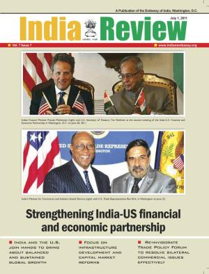 Strengthening India-US Financial and Economic Partnership