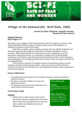 Village of the Damned (Dir. Wolf Rilla, 1960)