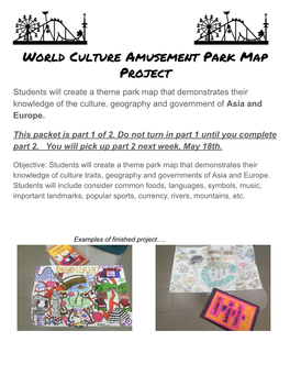 World Culture Amusement Park Map Project