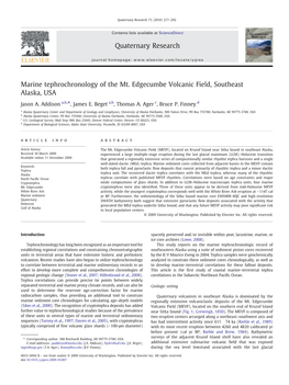 Marine Tephrochronology of the Mt