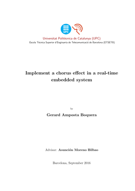 Implement a Chorus Effect in a Real-Time Embedded System