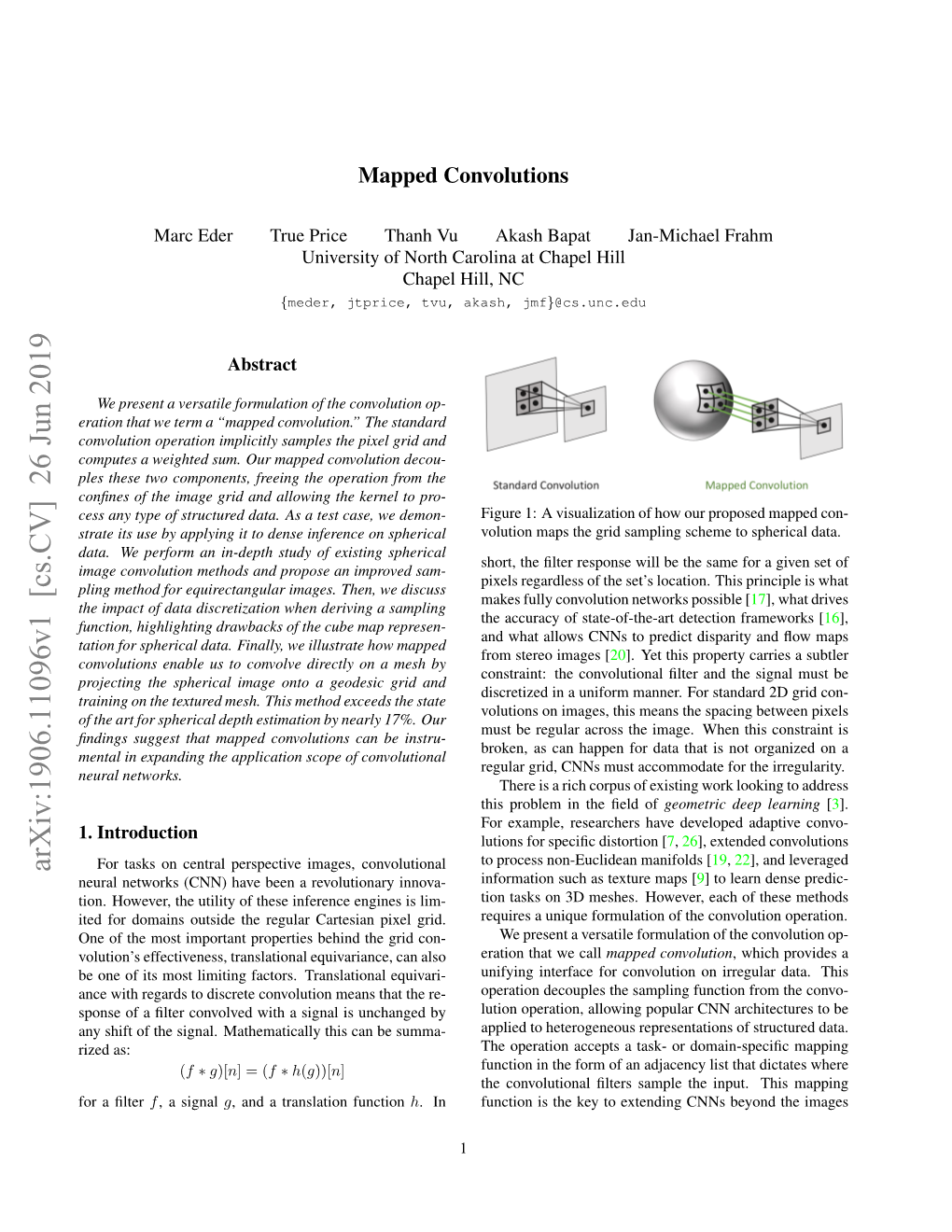 Mapped Convolutions