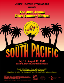 The 40Th Annual Zilker Summer Musical, South Pacific
