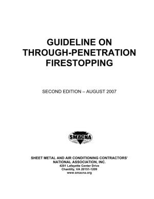 Guideline on Through Penetration Firestopping