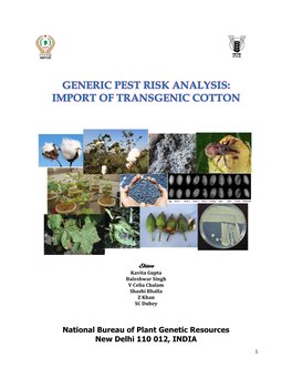 National Bureau of Plant Genetic Resources New Delhi 110 012, INDIA