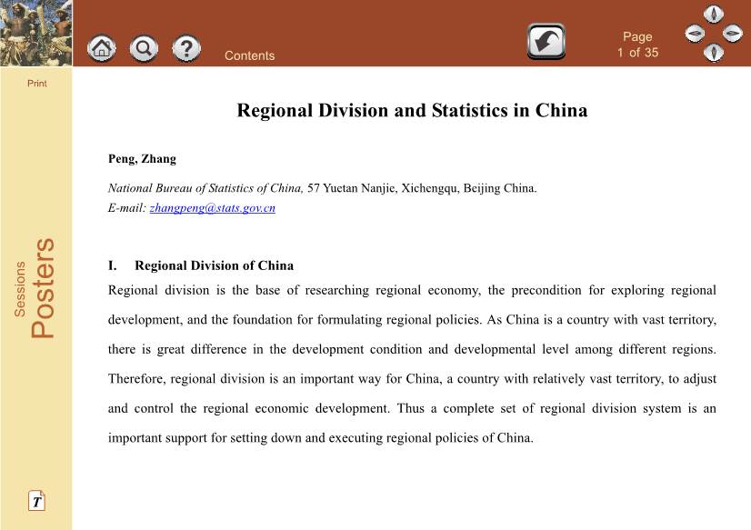 Regional Division and Statistics in China