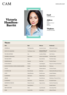 Victoria Hamilton- Barritt