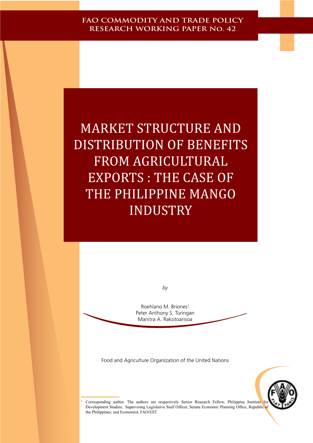 The Case of the Philippine Mango Industry