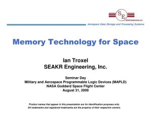 Memory Technology for Space