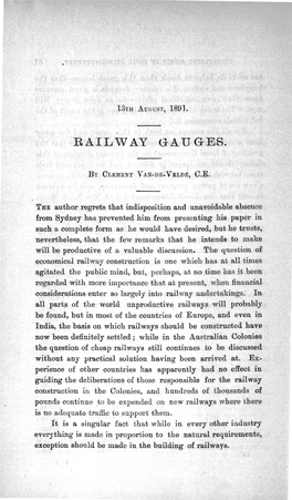 Railway Gauges