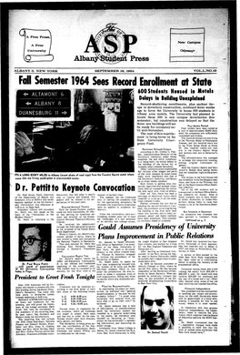 Albany Student Press 1964-09-18