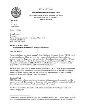 Letter to PDC Re 545 W. 52Nd Street