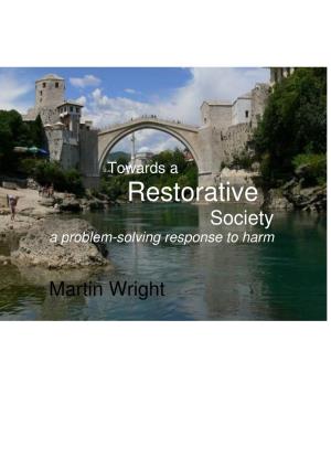 Restorative Society a Problem-Solving Response to Harm
