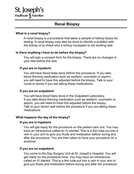 Renal Biopsy