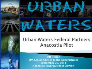 Urban Waters Anacostia Pilot