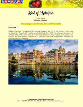 Best of Udaipur