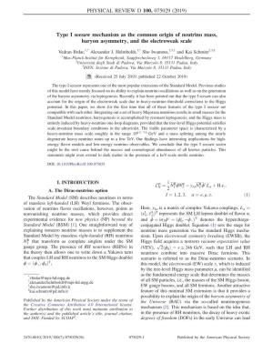Type I Seesaw Mechanism As the Common Origin of Neutrino Mass, Baryon Asymmetry, and the Electroweak Scale