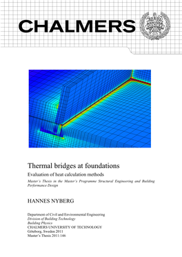 Thermal Bridges at Foundations