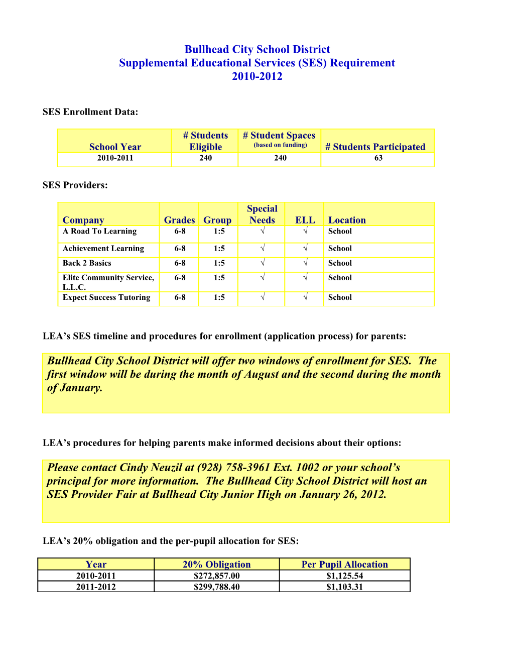 Bullhead City School District