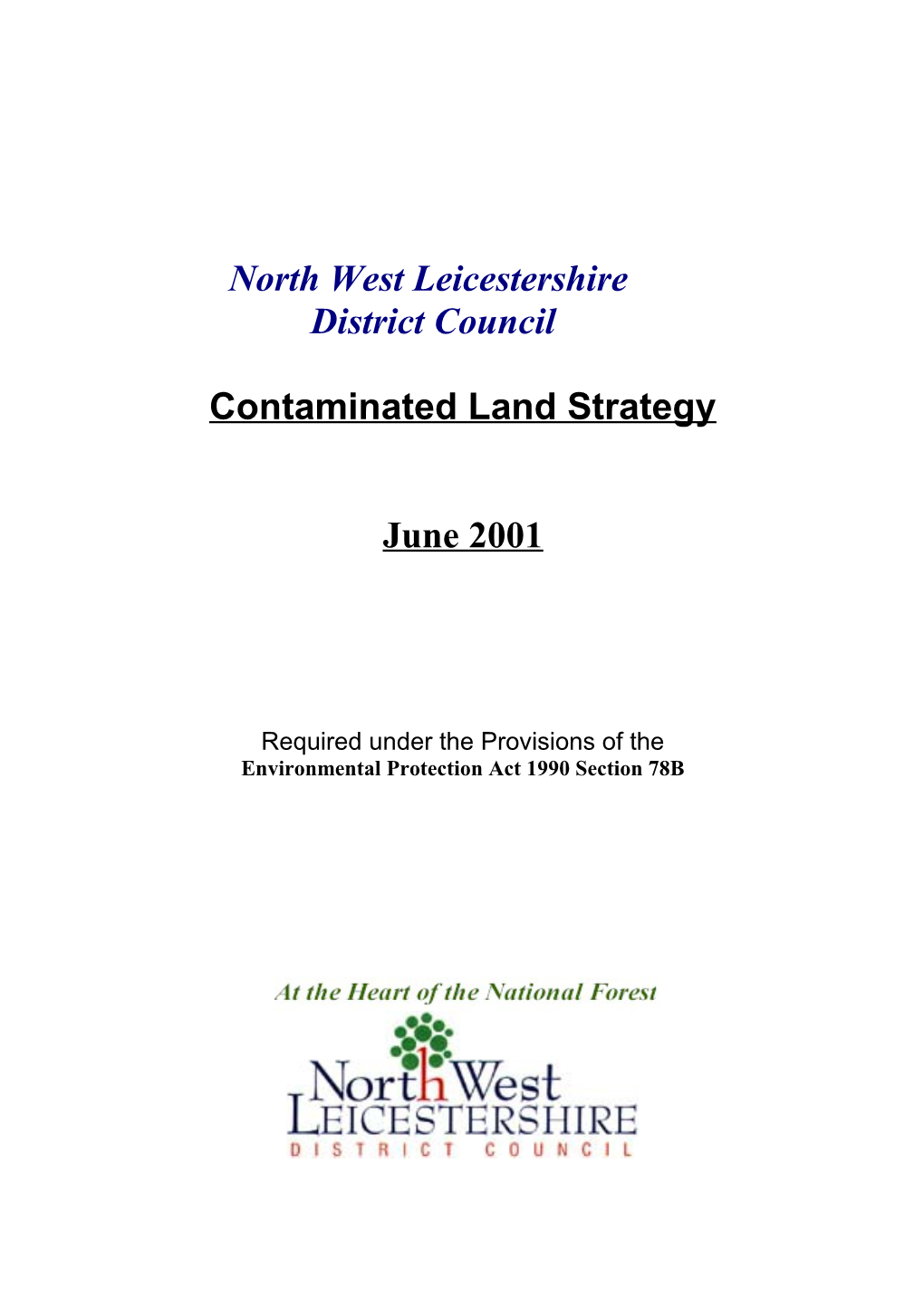 Contaminated Land Strategy