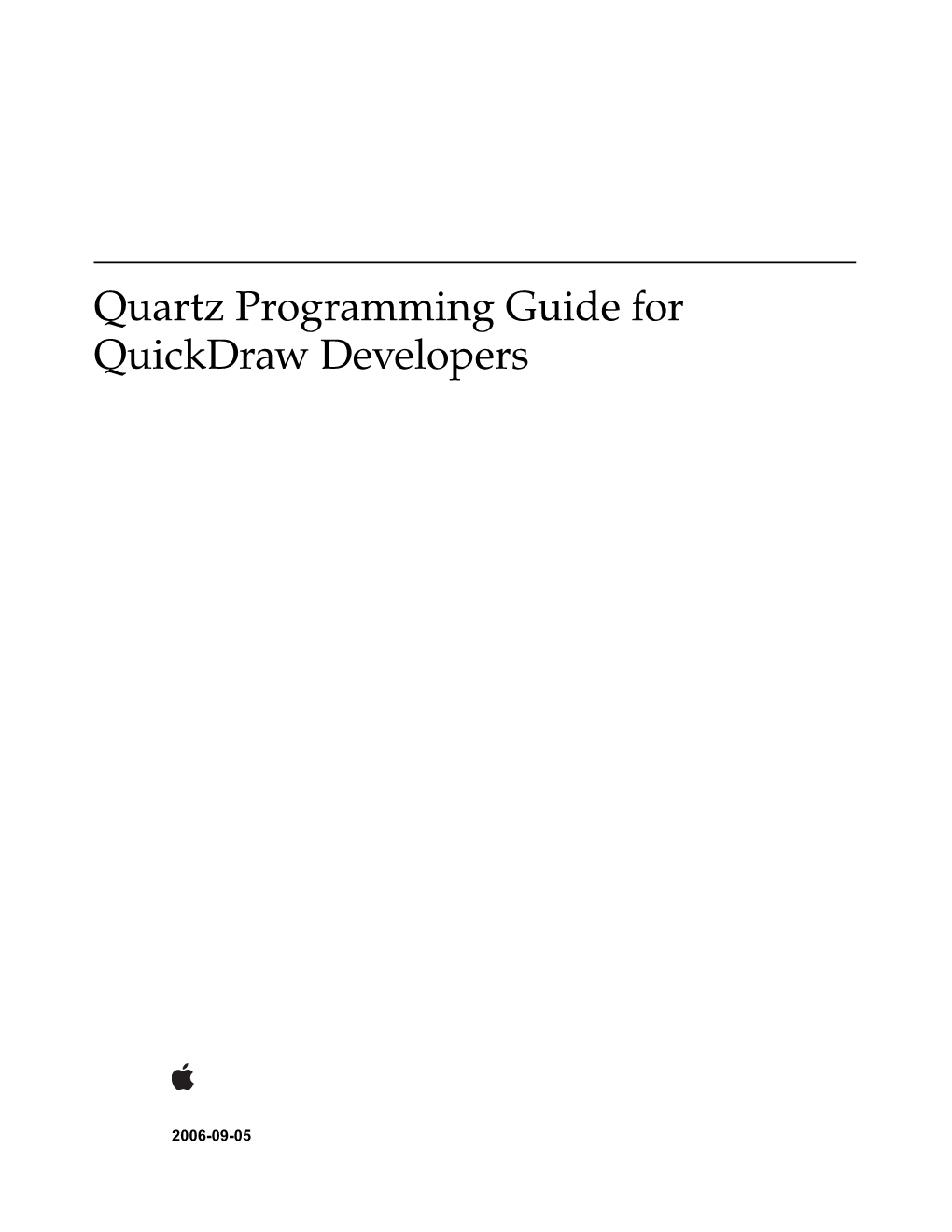 Quartz Programming Guide for Quickdraw Developers