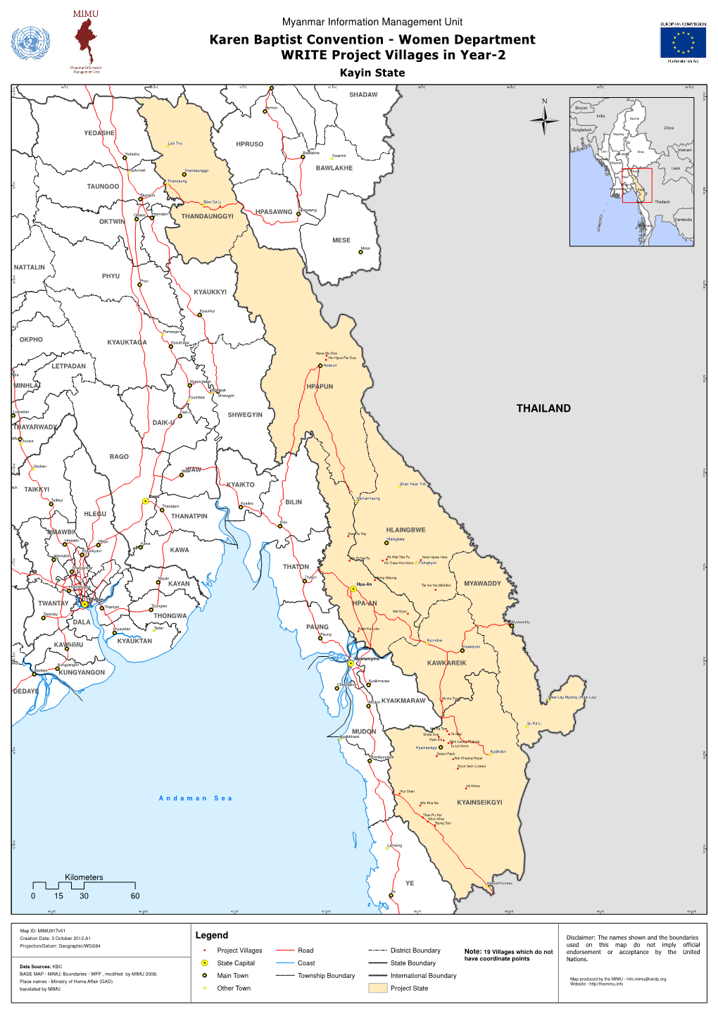Myanmar Information Management Unit Karen Baptist Convention