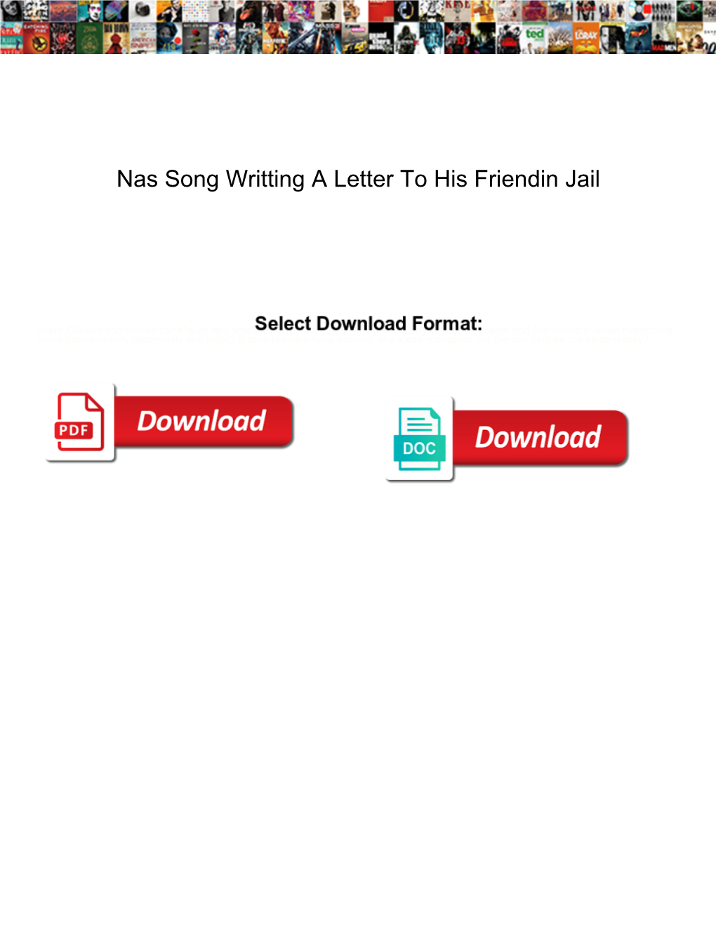 Nas Song Writting a Letter to His Friendin Jail