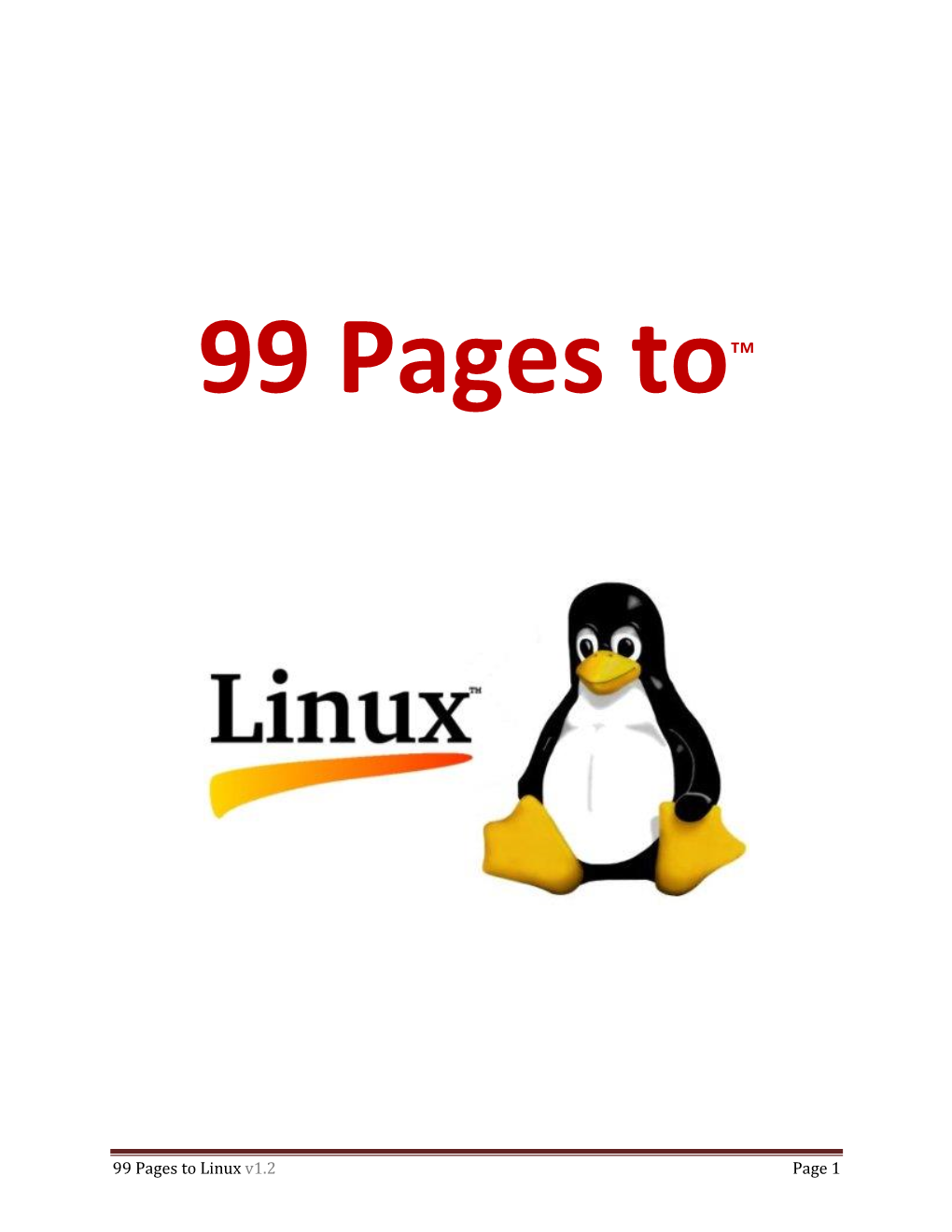 99 Pages to Linux V1.2 Page 1