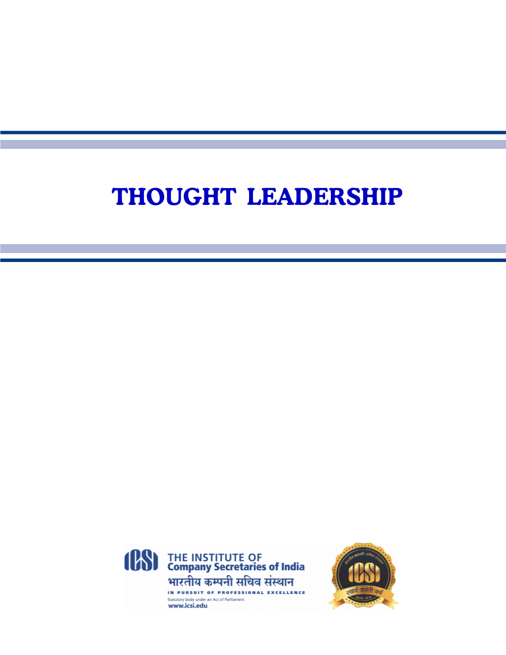 THOUGHT LEADERSHIP January 2018