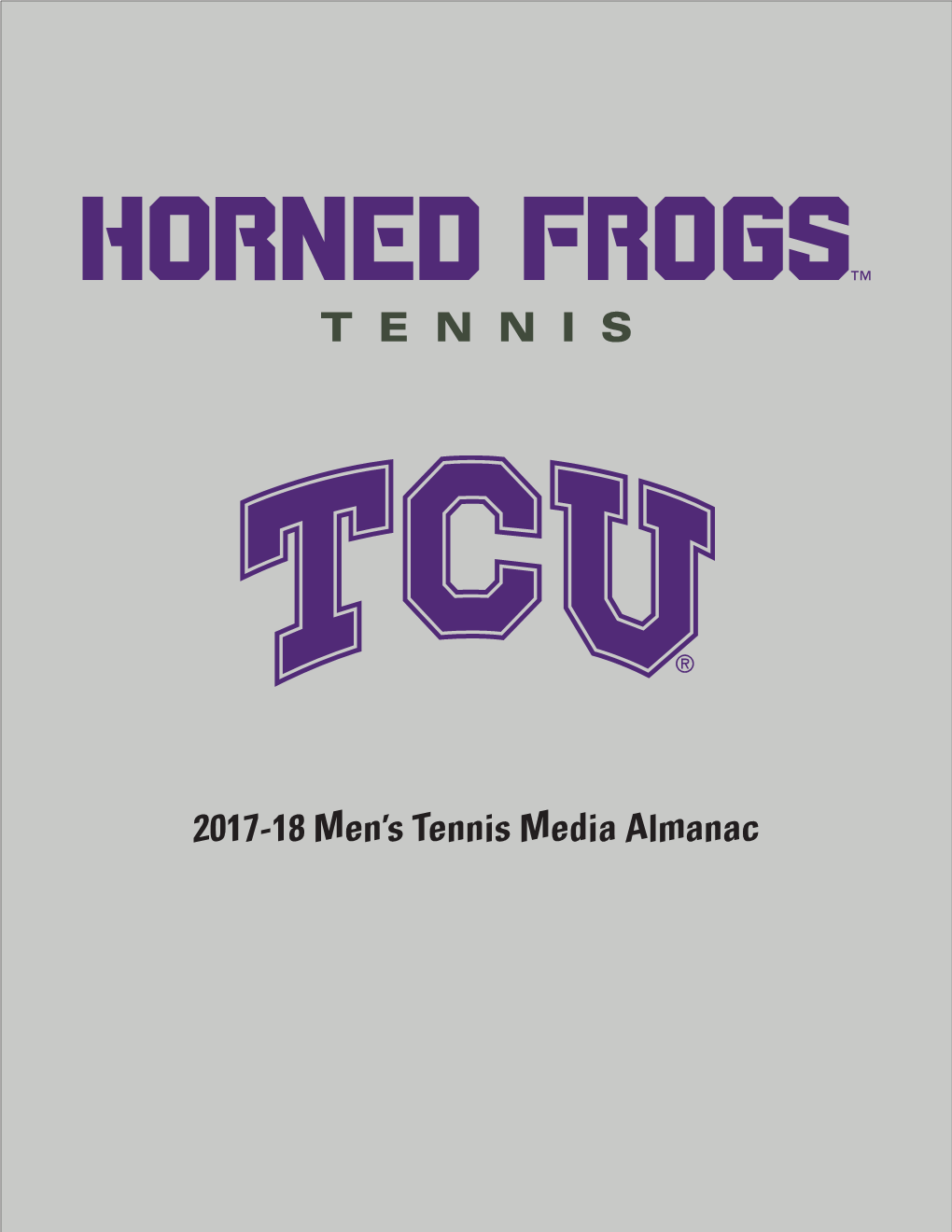 2017-18 Men's Tennis Media Almanac