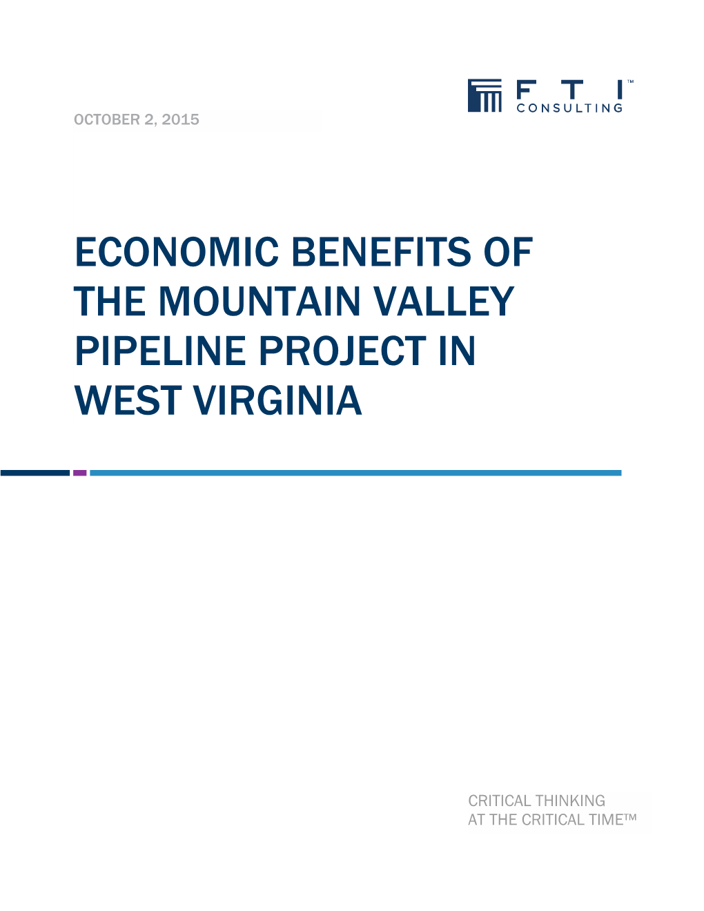 Economic Benefits of the Mountain Valley Pipeline Project in West Virginia