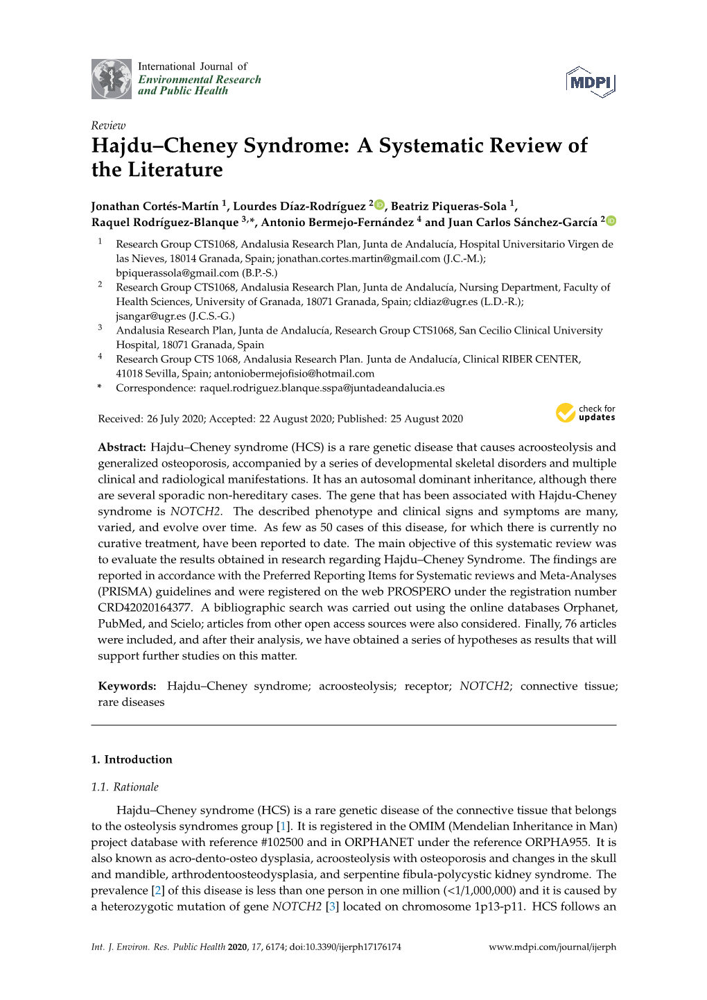 Hajdu–Cheney Syndrome: a Systematic Review of the Literature