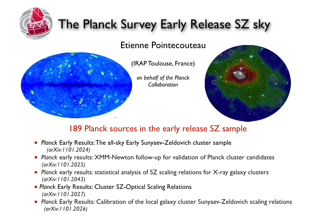 The Planck Survey Early Release SZ Sky