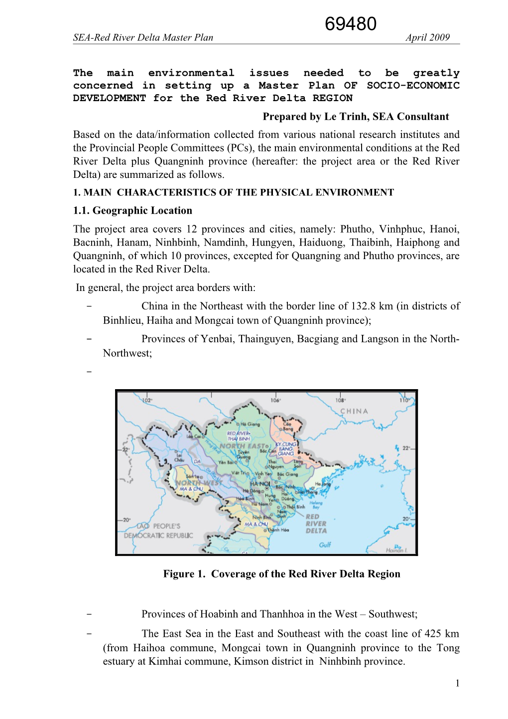 SEA-Red River Delta Master Plan April 2009
