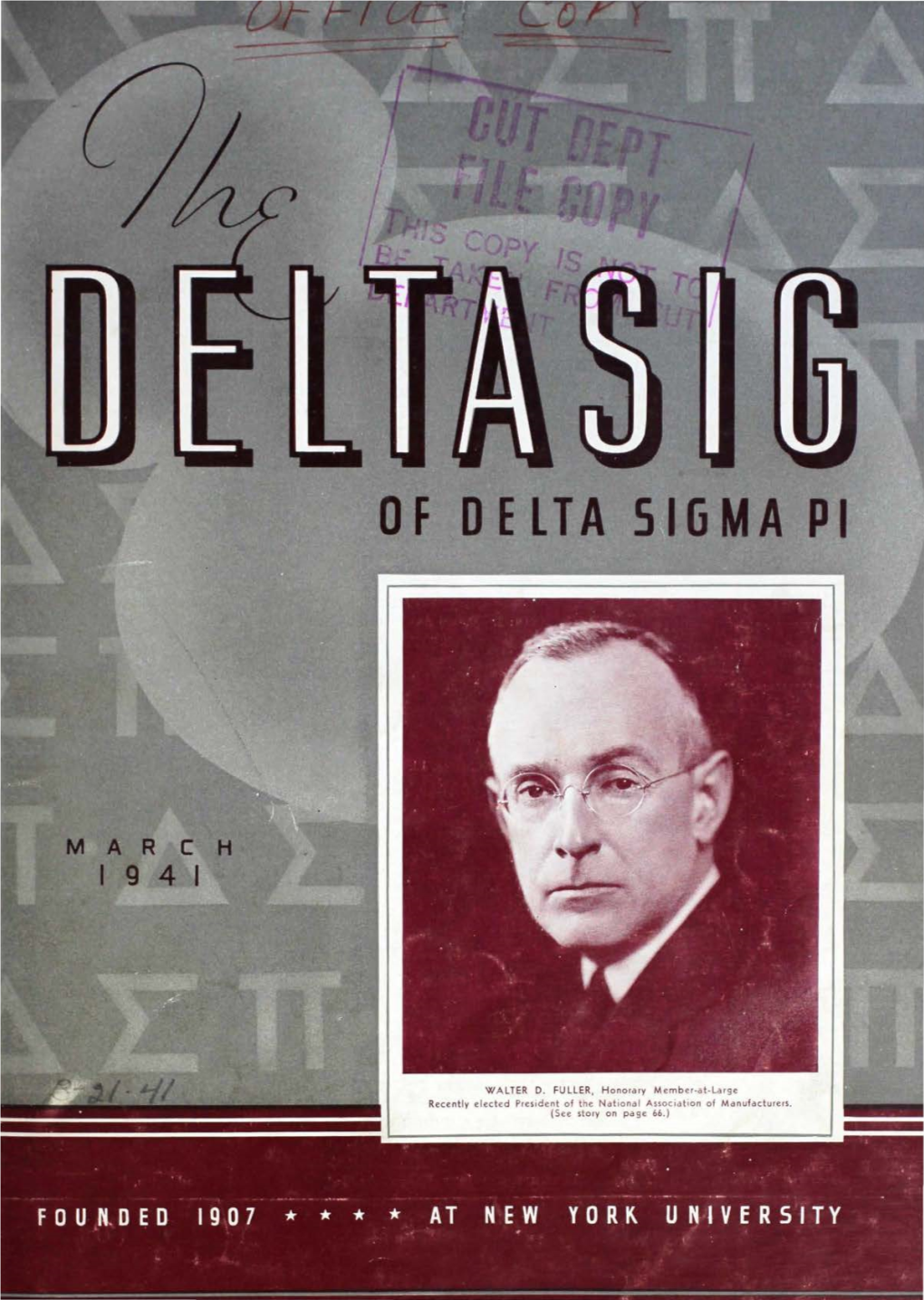 Life Member of Delta Sigma Pi