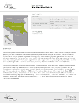 Our Regions: EMILIA-ROMAGNA