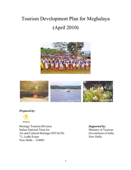 Tourism Development Plan for Meghalaya (April 2010)