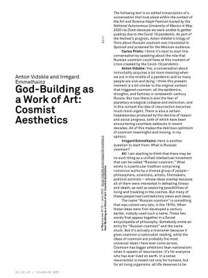 God-Building As a Work Of