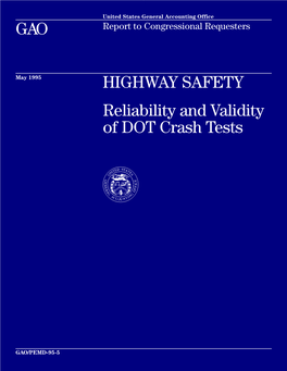 Reliability and Validity of DOT Crash Tests