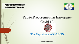 La Commande Publique Face Aux Urgences De La Covid-19