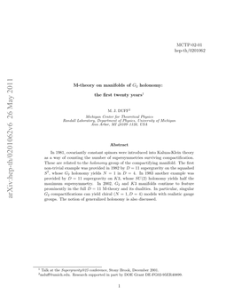 M-Theory on Manifolds of G2 Holonomy: the First Twenty Years