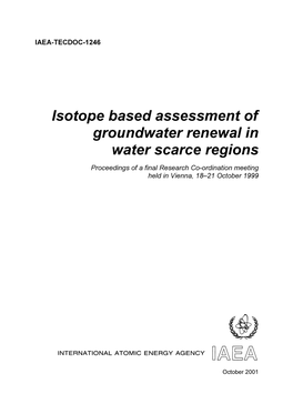 And Isotopic (18O, 2H, 3H) Study of the Unsaturated Zone in the Arid Region of Nefta (South Tunisia)