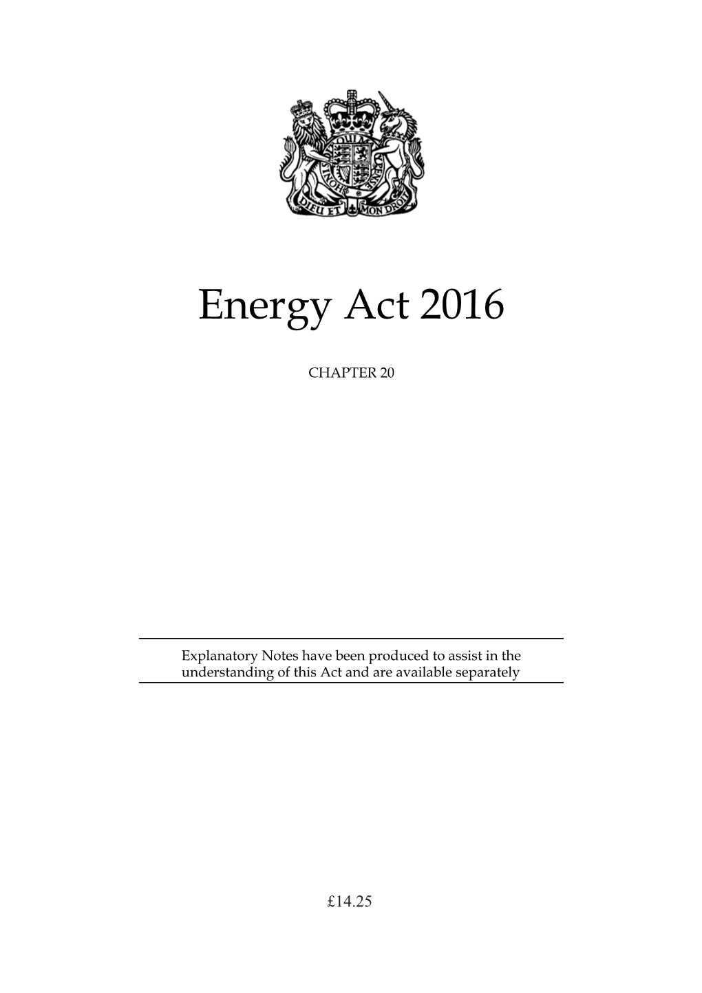 Energy Act 2016